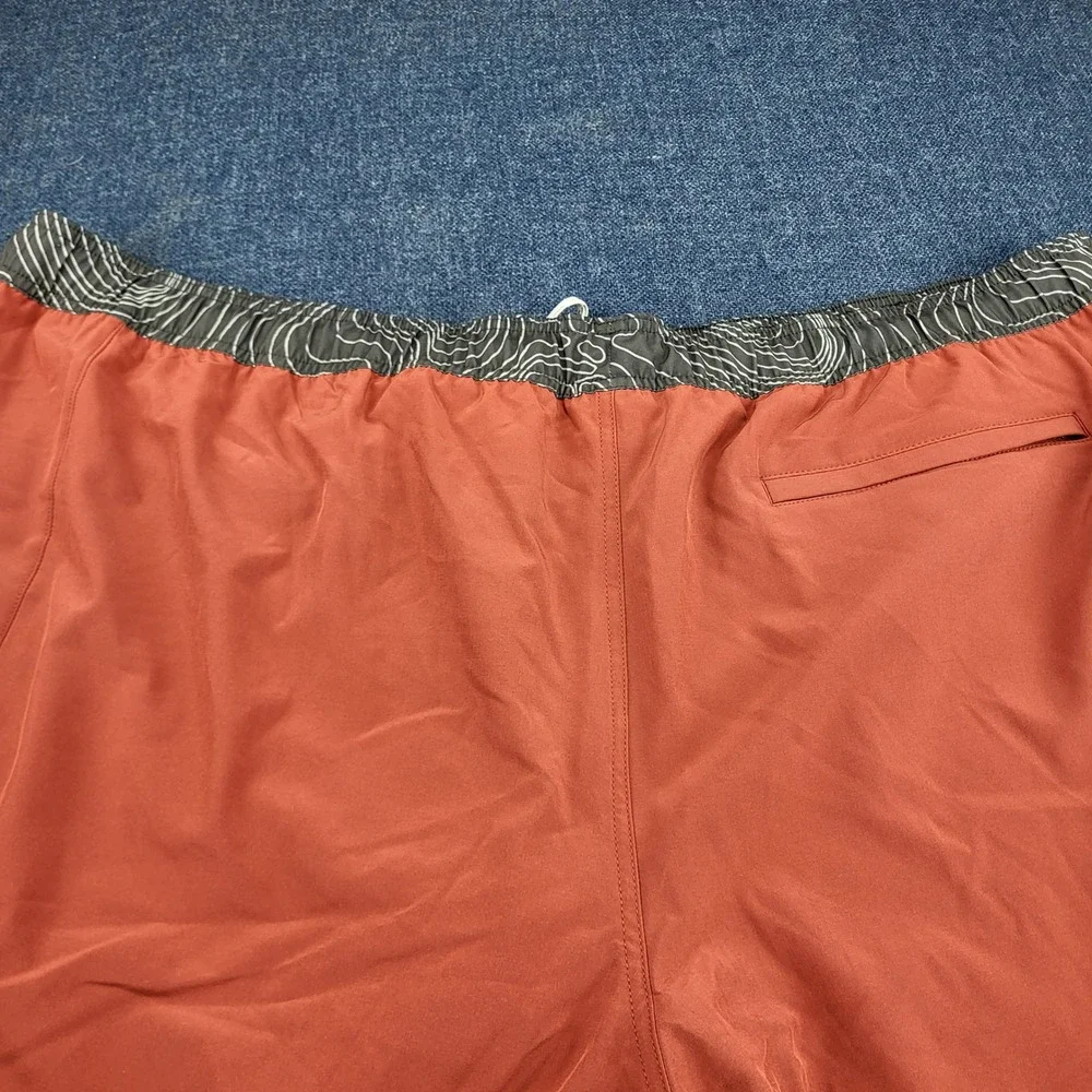 AKHG Duluth Trading Co Lost Lake 8 Inch Swim Shorts Rust Red 3XL NEW Outdoor